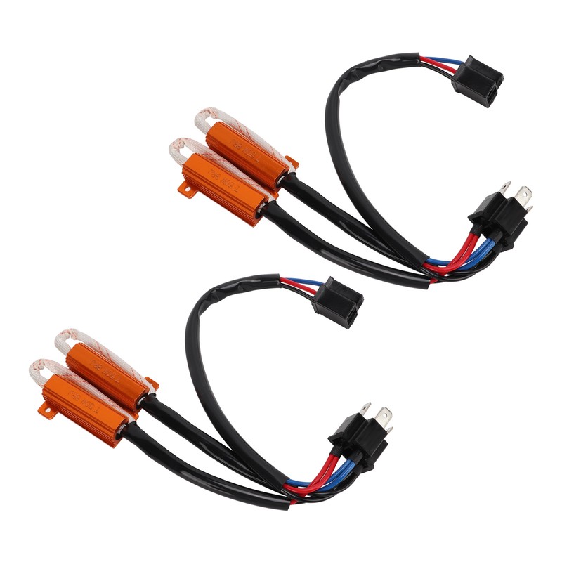 2pcs H4 50W 8Ω LED Resistor Error Free LED Lights