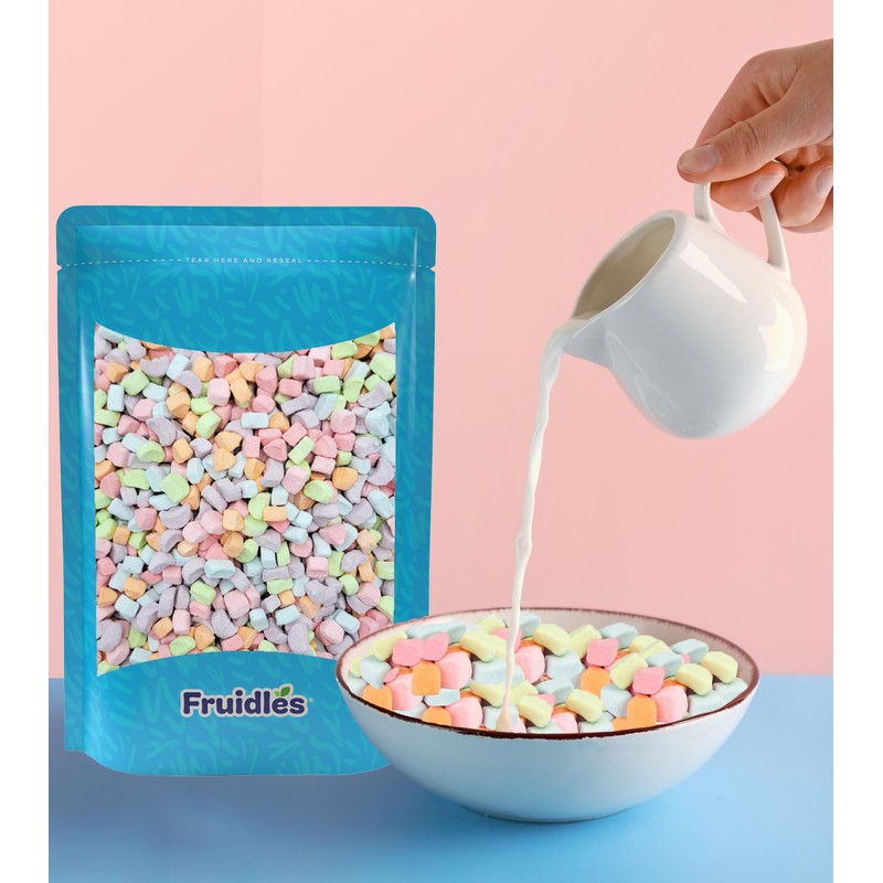 Fruidles Multicolor Mini Dehydrated Marshmallows in Resealable Bag - Mini