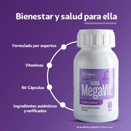Megavit Multivitaminico De Mujer 60 Cps Vitaminas Mujer Sin Sabor