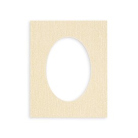 16x20 Mat Bevel Cut for 13x15 Photos - Precut Fresh Linen Canvas Oval Shaped Photo Mat Board Opening - Acid Free Matte to Protect Your Pictures - Bevel Cut for Family Photos, Pack of 1 Matboard