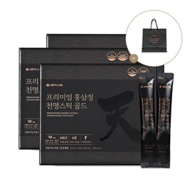 서울약사신협(백) (진세노사이드 50mg) 프리미엄 홍삼정 천명스틱 골드 30포 3세트 Seoul Pharmacists Cooperative (White) (Ginsenoside 50mg) Premium Red Ginseng Jeong Cheonmyeong Stick Gold 30 Pack 3 Sets