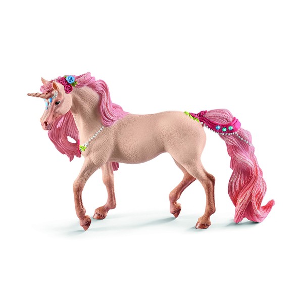 SCHLEICH bayala Decorated Unicorn Mare Imaginative Toy for Kids Ages 5-12