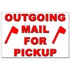 Outgoing Mail for Pickup Magnet - 4x6 Heavy Duty 55