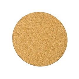 Zeller Present 01140 Cork Coasters, Round, Diameter 14 cm, Natural (Pack of 4)