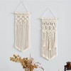 Mkono 2 Pcs Macrame Woven Wall Hanging Boho Chic Geometric