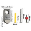 Runseaway 12PCS J-Shape Wall Mount Hooks, Stainless Steel J Hook,