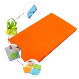 Jtnohx Stiff Felt, 2mm Thick Felt Sheets for Crafts, 20x30cm Hard Felt Fabric Squares for DIY Projects (Orange)