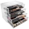 Acrylic Makeup and Jewelry Organizer—4 Drawers, Clear Accessory Organizer with