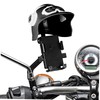 LALAFINA Motorcycle Phone Holder with Sunshade Design Rear Mirror Phone
