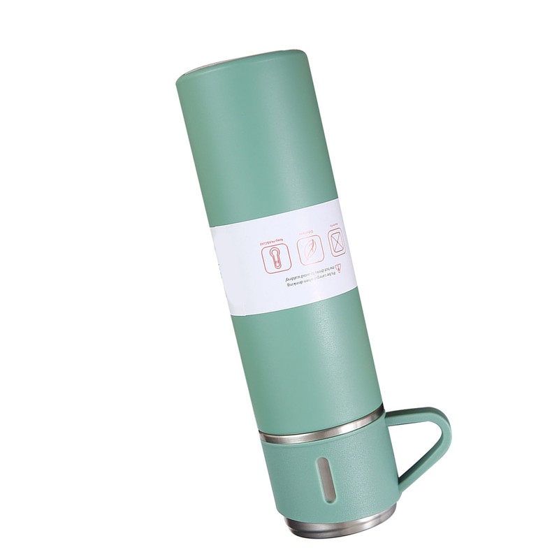 500ml Stainless Steel Vacuum Flask Set Portable Insulated Bottle with
