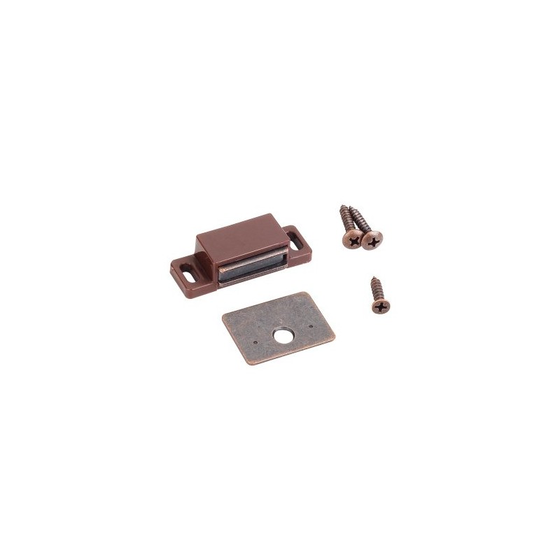 Box of 10- 15lb Single Magnetic Catches Brown/bronze Retail Pack.