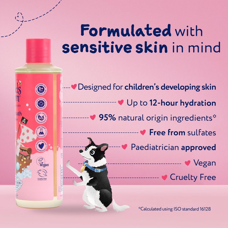 Childs Farm Kids Bubble Bath, Raspberry | Gently Cleanses &