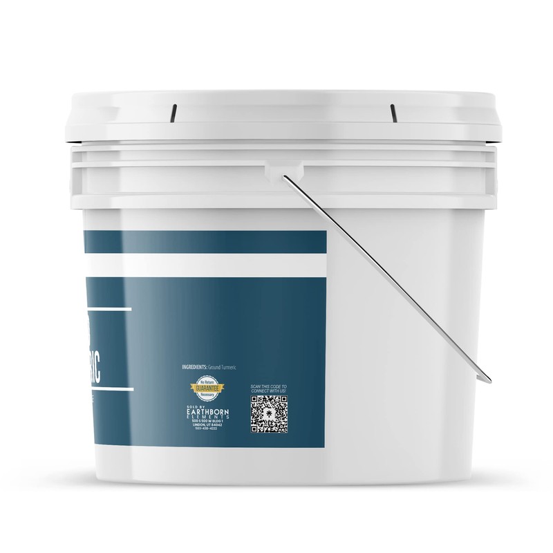Earthborn Elements Ground Turmeric 1 Gallon Bucket, Aromatic, Bulk Size