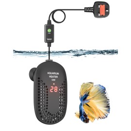 DoRight 50W Submersible Aquarium Heater, 50L Digital Fish Tank Heater with Thermometer Intelligent LED Temperature Display, Over-Temperature Protection, External Temp Controller, Thermostat for Betta