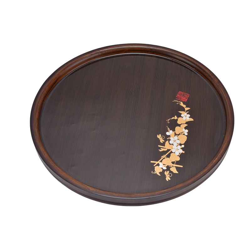 Bamboo Tea Tray Japanese Simple Novel Beautiful Resin Walnut Tea