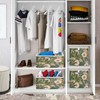 Blueangle Retro Floral Pattern Cube Storage Bin, 11 x 11
