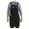 Full Bib Work Apron for Woodworking, Gardening & Kitchen Tasks
