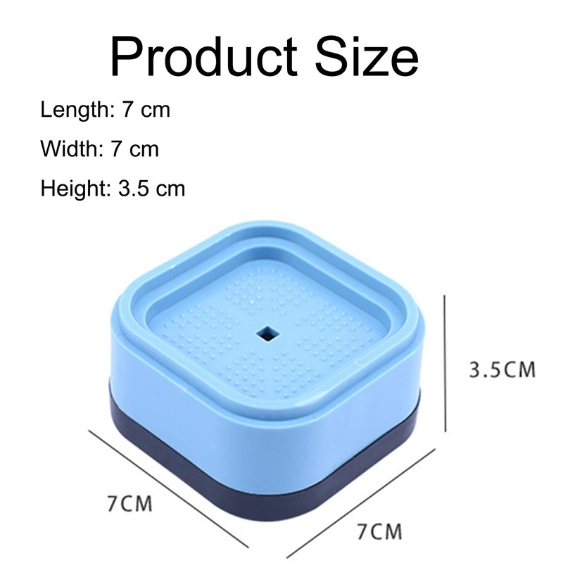 Anti-vibration feet in the washing machine square