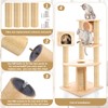 BrightRow 4 Pcs M8 Cat Scratching Post Replacement 11.8x3.5'' Sisal