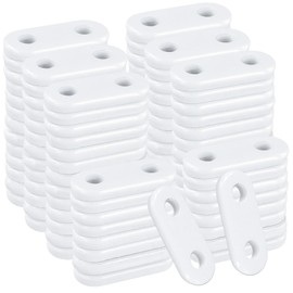 TAICHEUT 200 PCS Curtain Weights Hooks, White Small Curtain Fixed Iron Block, Curtain Fabric Fixator Used for Curtains, Tablecloth, Mosquito Nets
