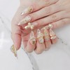 Y Royal Gold Handmade Nail Tips ✨ - Long Almond