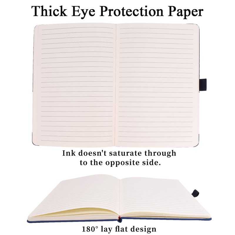 SAYEEC Lined Journal Notebook 1 Pack, A5 Hardcover Notebook for