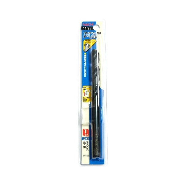 NACHI Stainless Steel Drill 1 Piece 11.9mm (Metal/Metal)