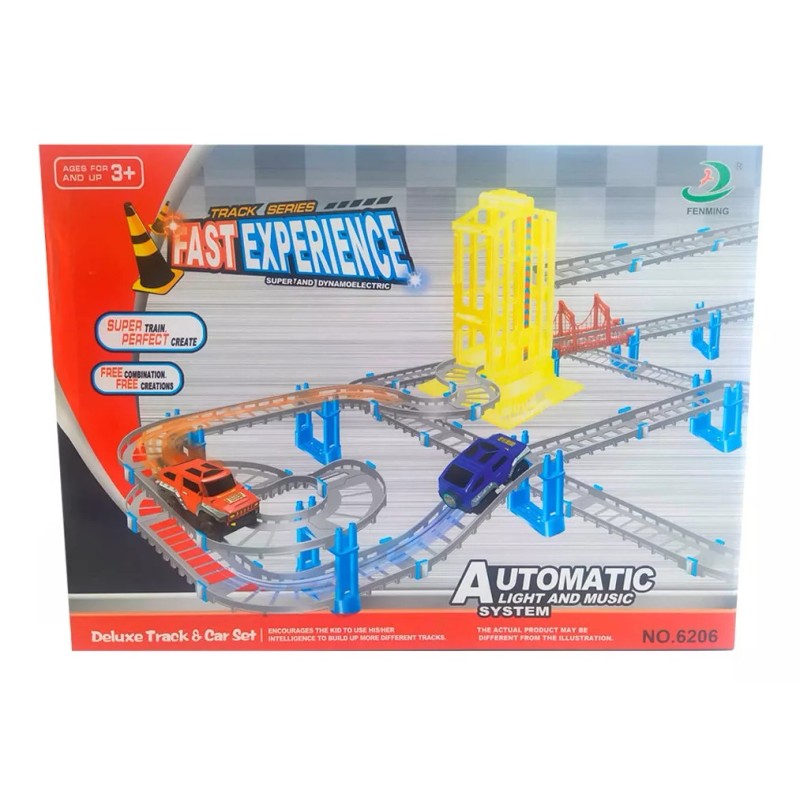 FAST EXPERIENCE Pista De Coches Automatica Juguete Autos Carros Niños
