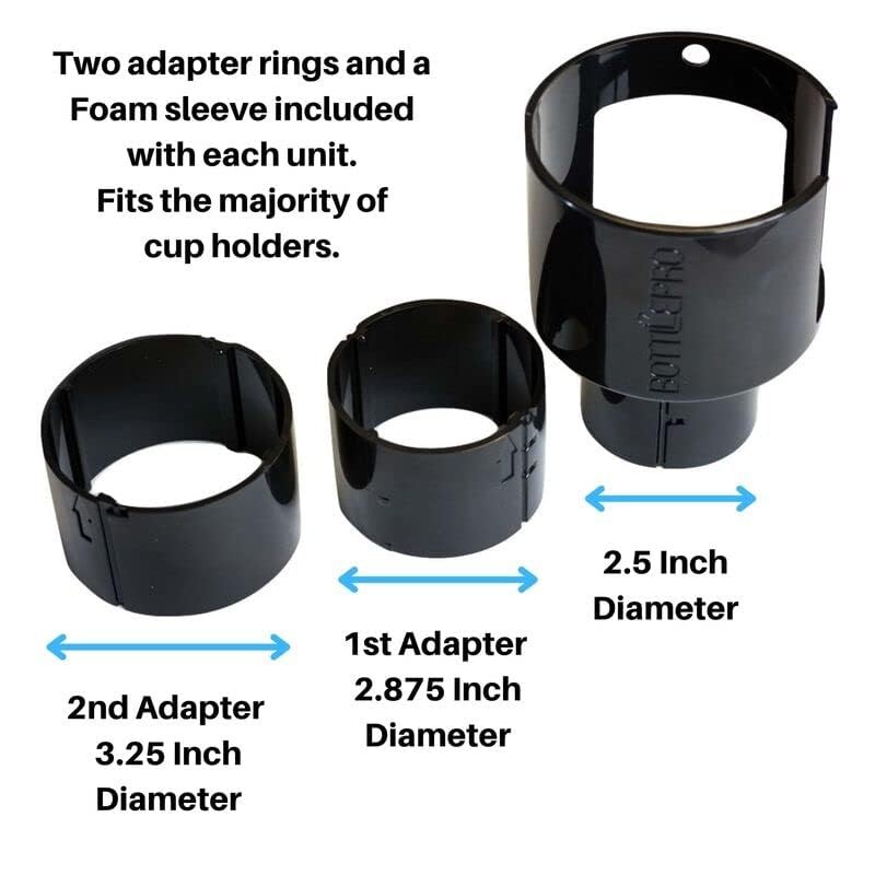 BottlePro 2 - Adjustable and Extendable Car Cup Holder Adapter