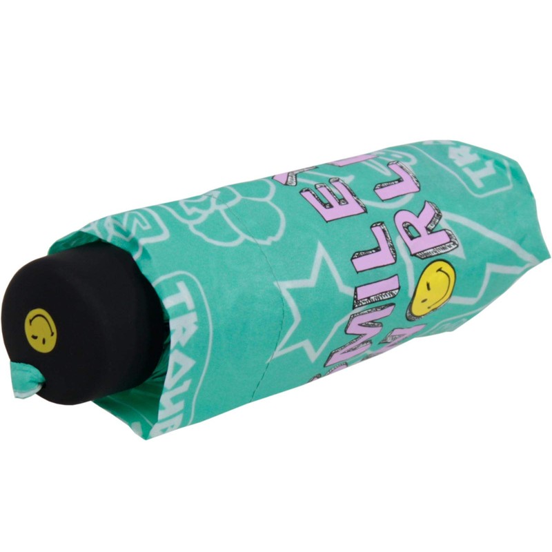 Smiley World Pocket Umbrella Mini Manual Girl Gang, turquoise