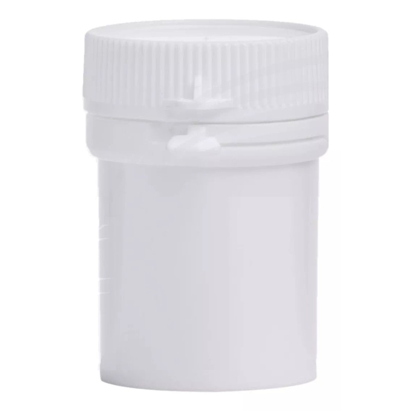 Mexico 50 Frasco, Envase 26x41 Blanco Con Tapa Securitainer