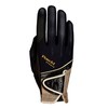 Roeckl Sports equestrian gloves MADRID, summer riding glove, black/gold 6