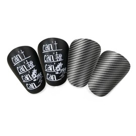 Mini Football Shin Pads, Compact Sizes 3.15 x 1.97 Inches, Graffiti Football Protective Pads, Boys/Girls, for Men, Women, Boys, Girls, Ultra Light