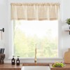 TOPICK Net Curtain Brown Bistro Curtain Transparent Curtain Gauze Scarves
