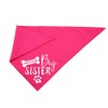 Big Sister Dog Bandana,Reversible Triangle Bibs Pet Scarf
