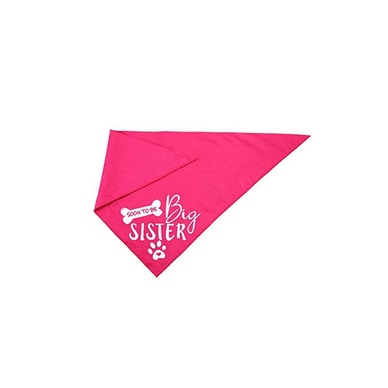 Big Sister Dog Bandana,Reversible Triangle Bibs Pet Scarf