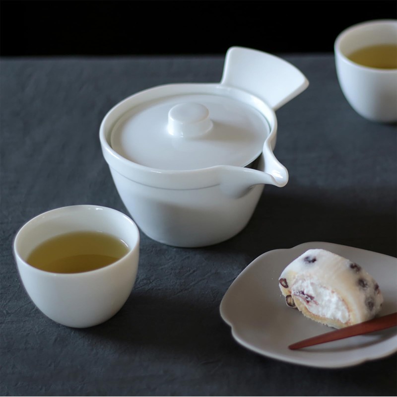 Oda Pottery Sparrow Tea Ceremony, 7.5 Teacup (White) (3), Made