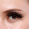 Thick False Eyelashes, Wispy Cat Eye Look Faux Cluster Lashes,