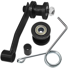 HOLATO Chain Slider Tensioner Adjuster Roller Guide with Spring for Go Kart 4 Wheeler Atv Quad 110cc 125cc 150cc 200cc 250cc That Use 420 428 And 530 Chain Heavy Duty Part (BLACK)