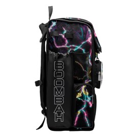 Boombah Superpack Bat Bag - Backpack Version (no wheels) - Holds 4 Bats - Bolt Black/White/Yellow