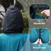 SaphiRose Adults Rain Poncho Waterproof Raincoat Women Gradient Hood with