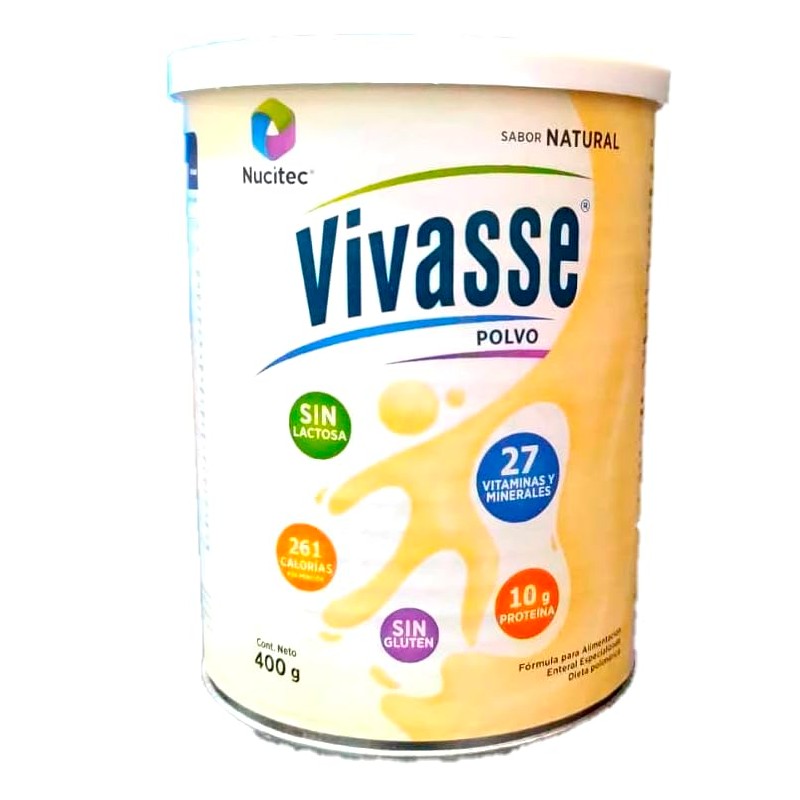 Vivasse Natural Fórmula polimérica, para todas las edades. Lata 400gr.