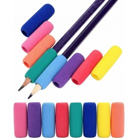 Sumind 15 Pcs Pencil Holders Cushion 1.57 Inch Writing Aid Pencil Holder Back to School Gifts for Student Classroom