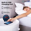 Sonic Alert Alarm Clock, Black/Red, 5" x 5"