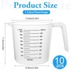 Akamino 10 PCS Plastic Measuring Jugs, 1 Litre Clear Plastic