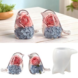 2X Silicone 3D Birds Resin Epoxy Mold Jewelry Casting Candle Soap Mould DIY