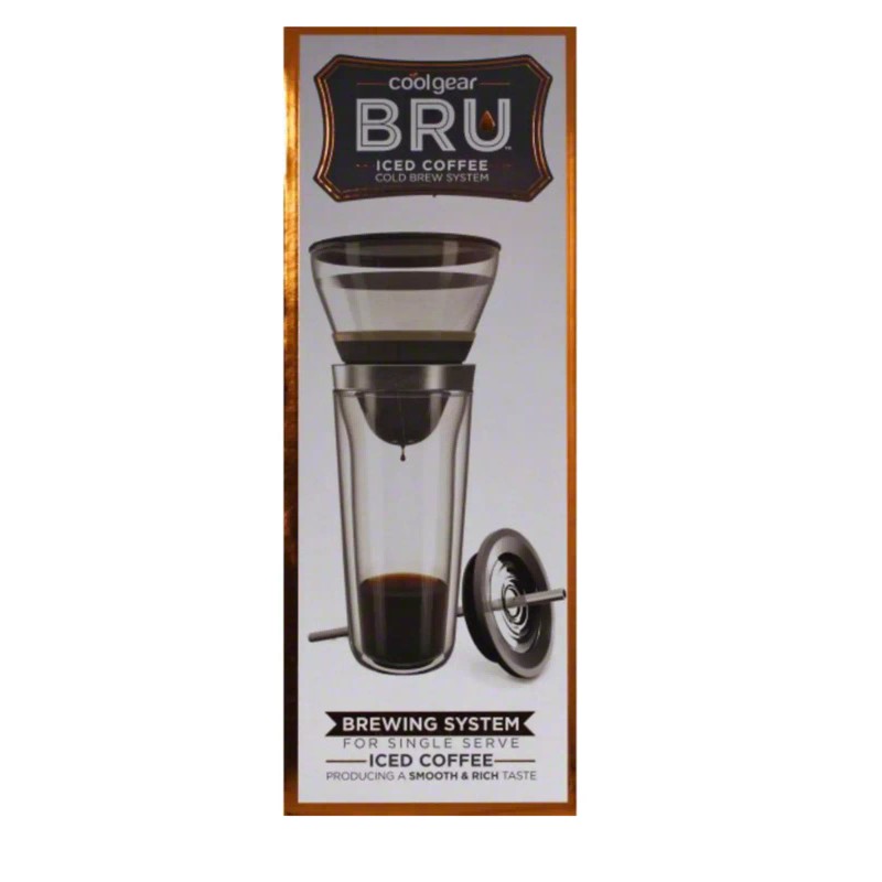 Cool Gear BRU Iced Coffee Cold Brew System for Single