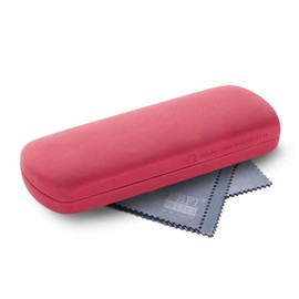FEFI - Hard case glasses case with soft plastic cover made of recycled material - incl. cleaning cloth, moss green