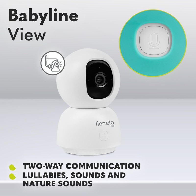 Lionelo Babyline View Swivelling Surveillance Camera 330° App Controlled Electronic