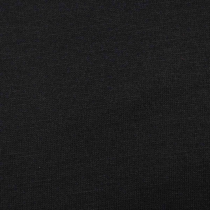 Plain 50% Cotton Blend Jersey Snood Scarf, Black